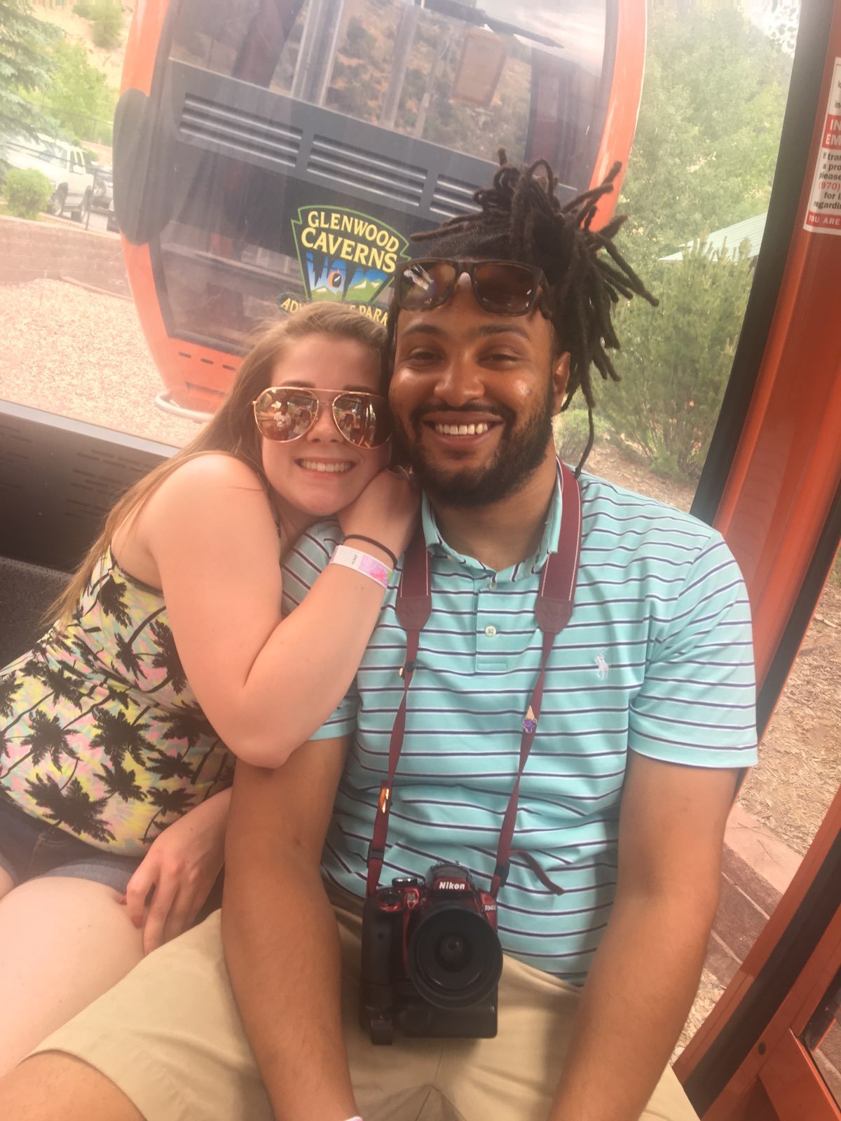 Trevon and Deanna at Glenwood Caverns